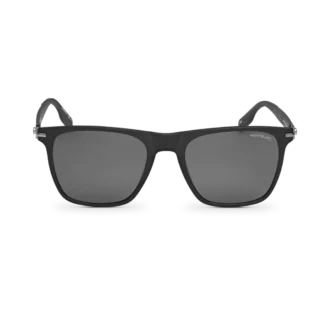 Lunettes de soleil carrées avec monture en acétate noir