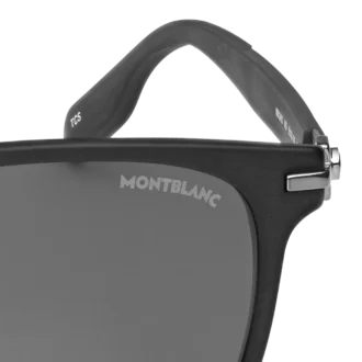 Lunettes de soleil carrées avec monture en acétate noir