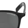 Lunettes de soleil carrées avec monture en acétate noir
