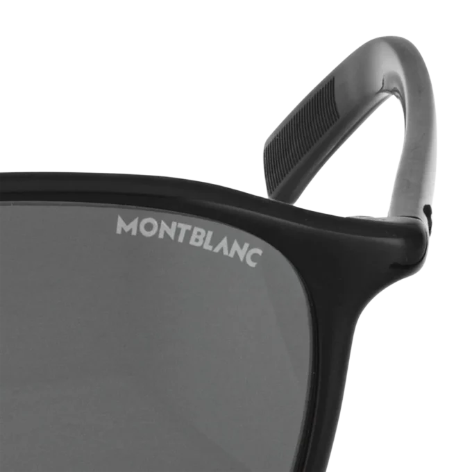 Lunettes de soleil carrées avec monture en acétate noir