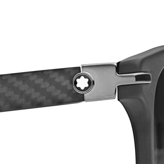 Lunettes de soleil carrées avec monture en acétate noir