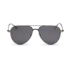 Lunettes de soleil carrées avec monture en métal noir