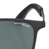 Lunettes de soleil carrées avec monture métallique noire