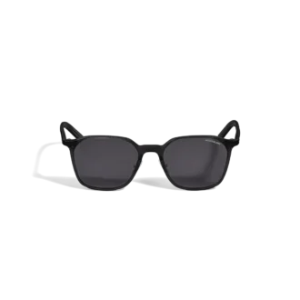 Lunettes de soleil ovales avec monture en acétate noir