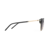 Lunettes de soleil rectangulaires avec monture injectée de couleur noire (M)