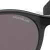 Lunettes de soleil rondes avec monture en acétate injecté noir