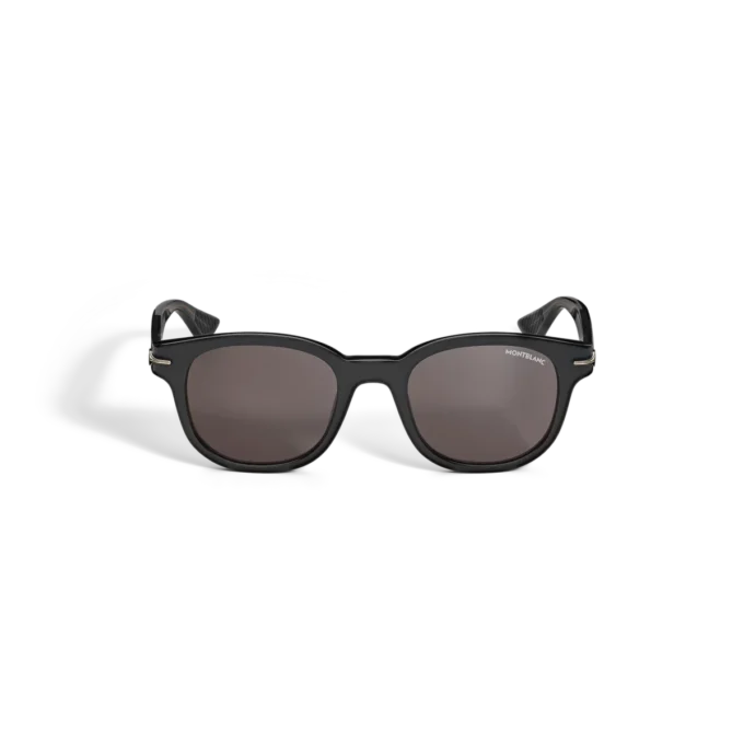 Lunettes de soleil rondes avec monture en acétate noir