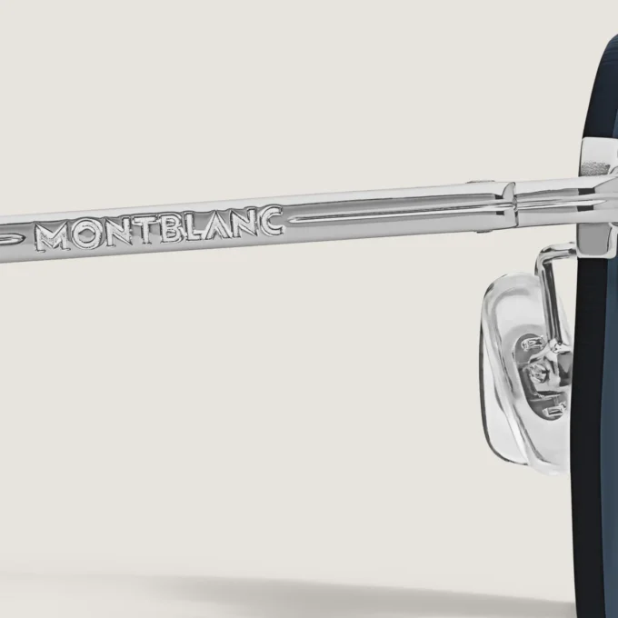 Lunettes de soleil rondes avec monture en métal argenté