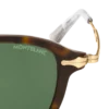 Lunettes de soleil rondes avec monture injectée couleur Havane