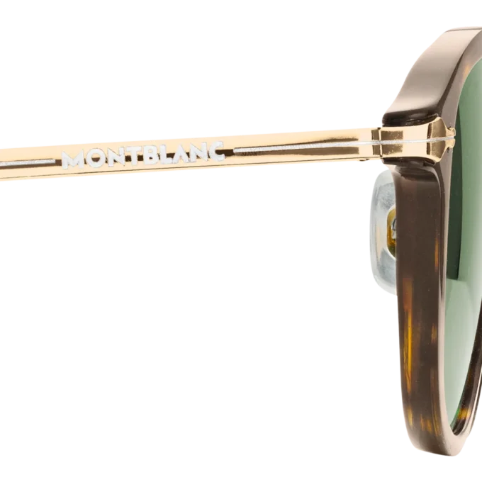 Lunettes de soleil rondes avec monture injectée couleur Havane