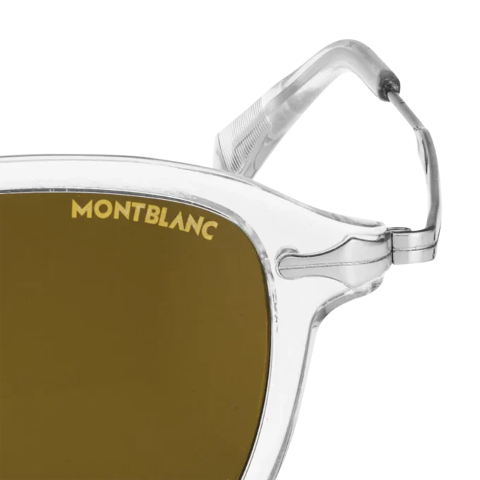 Lunettes de soleil rondes avec monture injectée de couleur grise