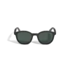 Lunettes de soleil rondes avec monture injectée de couleur noire