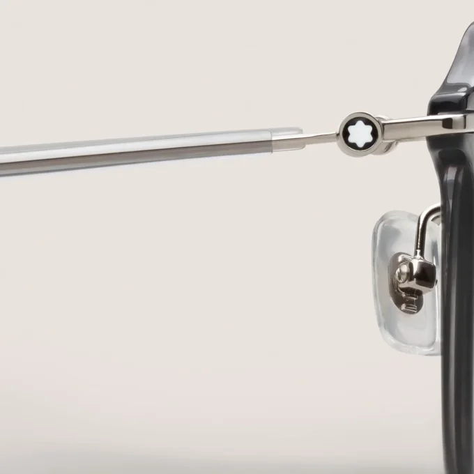 Lunettes de soleil rondes avec monture injectée grise