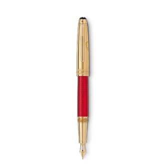 Meisterstück Solitaire Doué Red Hour Classique Stylo plume F Édition spéciale