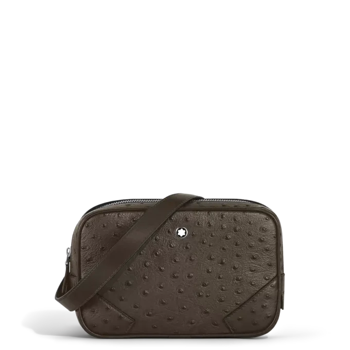 Mini sac à bandoulière imprimé autruche