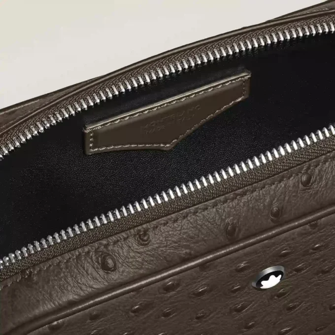 Mini sac à bandoulière imprimé autruche