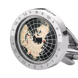 Montblanc 1858 Geosphere Boutons de manchette Noir