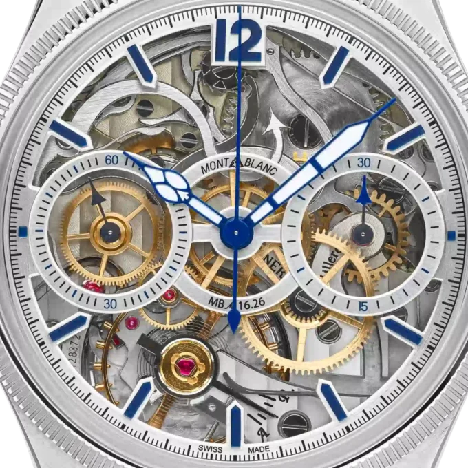 Montblanc 1858 The Unveiled Secret Minerva Monopusher Chronograph Limited Edition – 58 pièces Montblanc 1858 The Unveiled Secret Minerva Monopusher Chronograph Limited Edition – 58 pièces