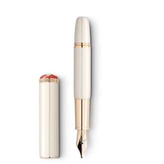 Montblanc Heritage Rouge et Noir « Baby » Édition spéciale Stylo plume couleur ivoire F