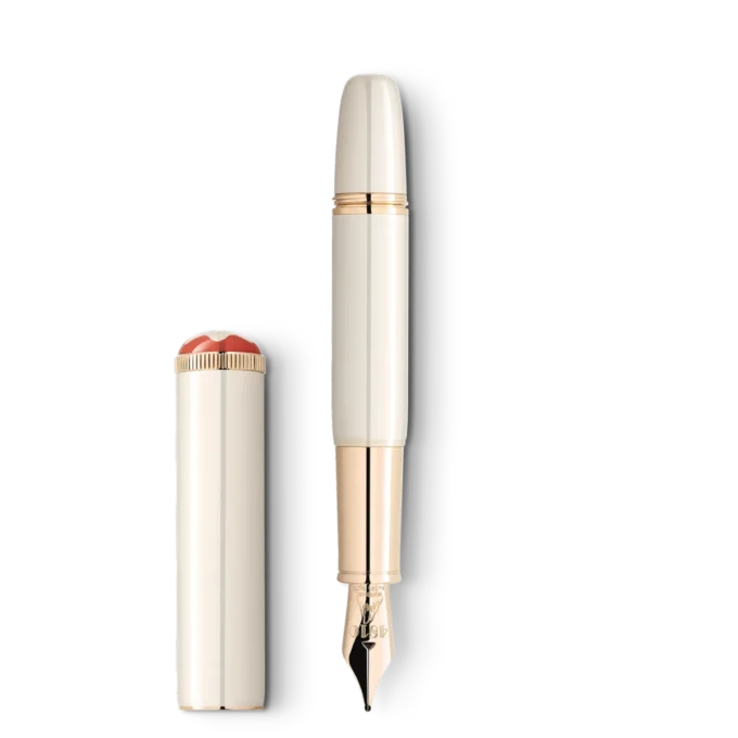 Montblanc Heritage Rouge et Noir « Baby » Édition spéciale Stylo plume couleur ivoire F