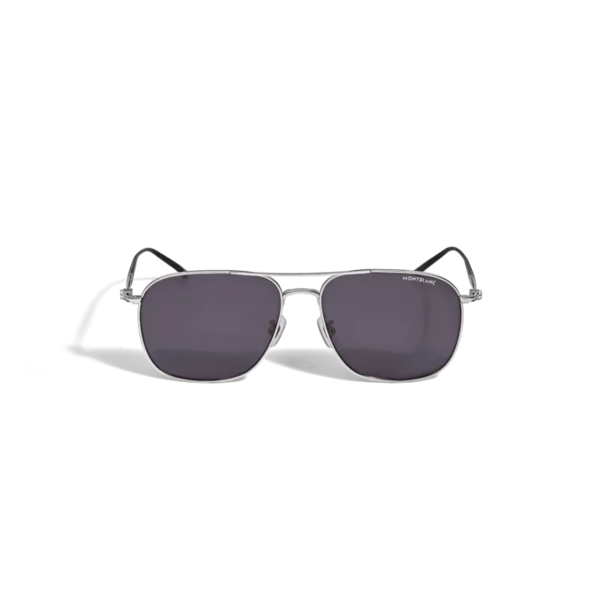 Monture carrée en titane argenté