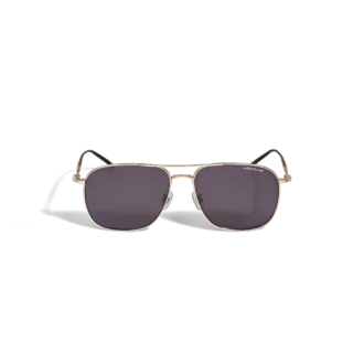 Monture carrée en titane doré