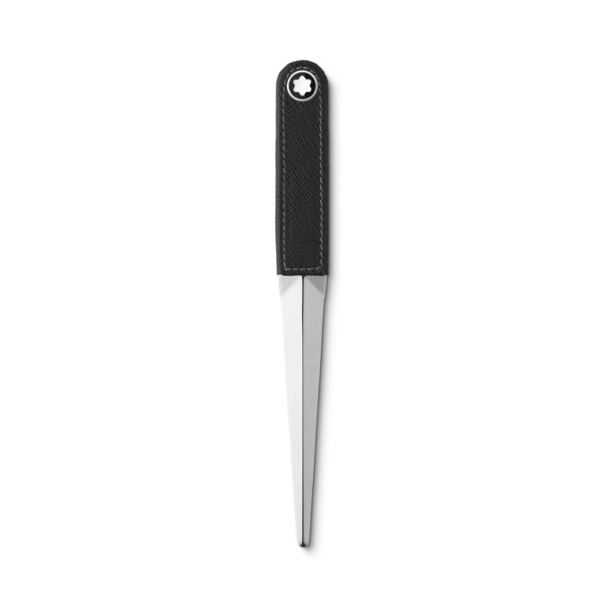 Ouvre-lettres en acier et cuir