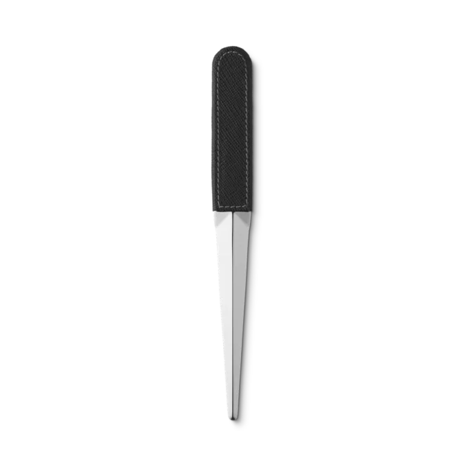 Ouvre-lettres en acier et cuir