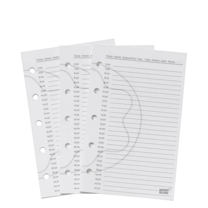 Pages d&rsquo;agenda de poche