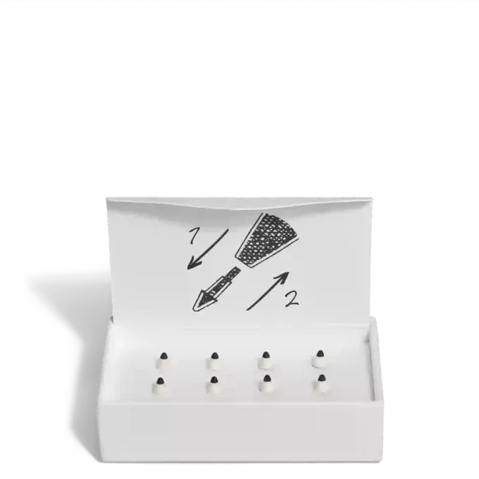 Pointes de rechange en lin pour stylo numérique Montblanc couleur ivoire