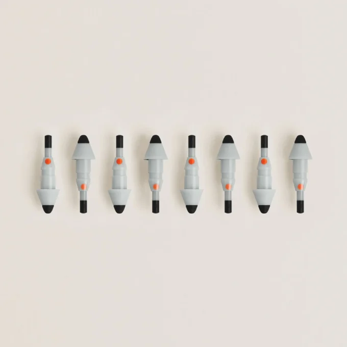 Pointes de rechange mates pour stylo numérique Montblanc gris