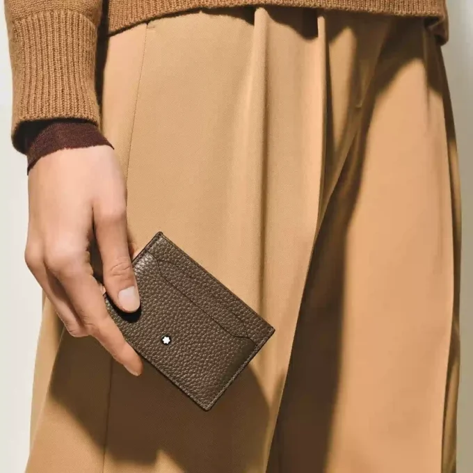 Porte-cartes grainé 5cc