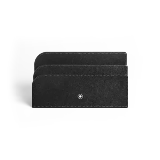 Porte-lettres, cuir Saffiano, noir