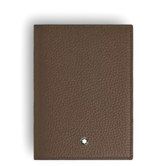 Porte-passeport en cuir grainé