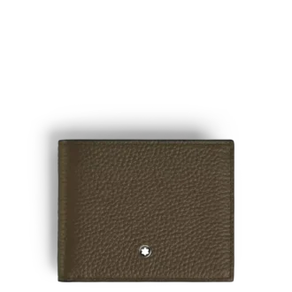 Portefeuille grainé 4cc porte-monnaie