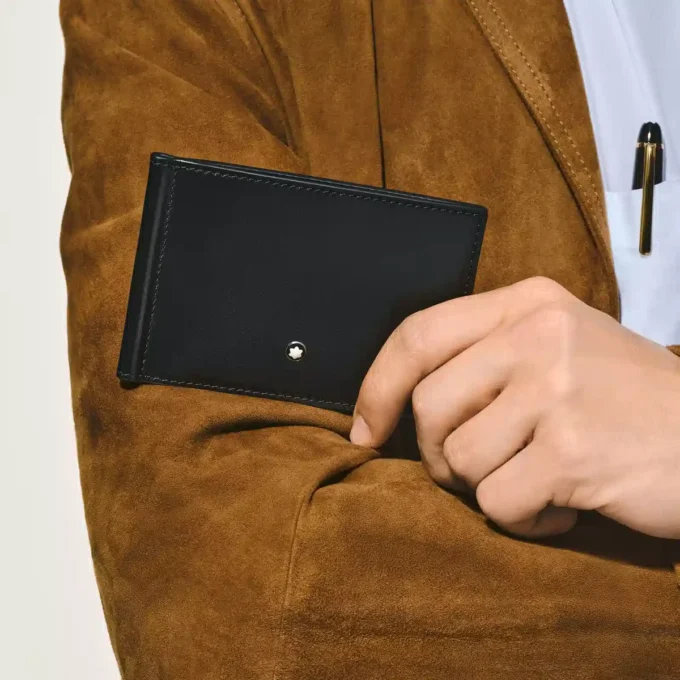 Portefeuille Meisterstück 6cc avec pince à billets