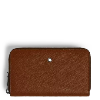 Portefeuille moyen Sartorial 12cc avec fermeture éclair