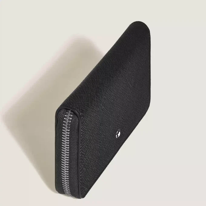 Portefeuille moyen Sartorial 12cc avec fermeture éclair