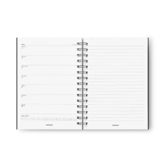 Recharge pour carnet Envelope n° 146 petit format, noir – Calendrier 18 mois