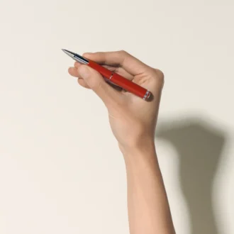 Roller Montblanc Heritage Rouge et Noir « Baby » Édition spéciale couleur corail