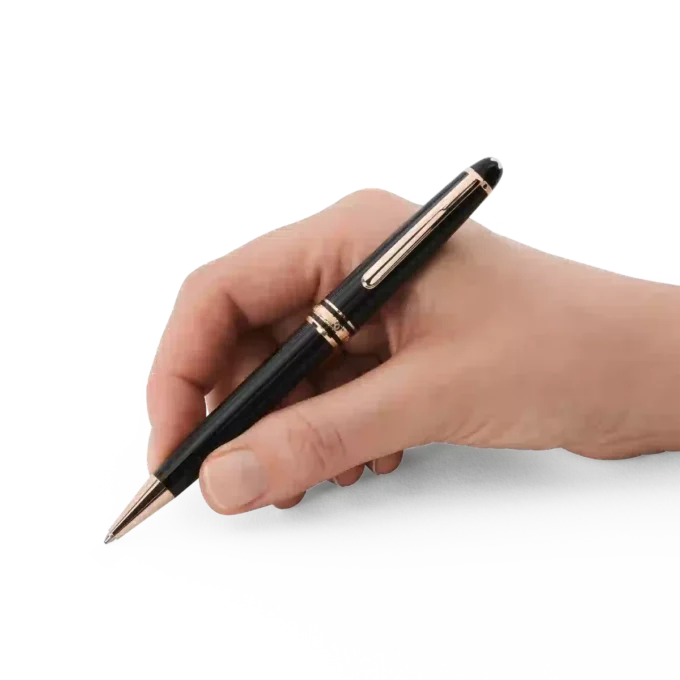 Stylo à bille Meisterstück Classique plaqué or rose