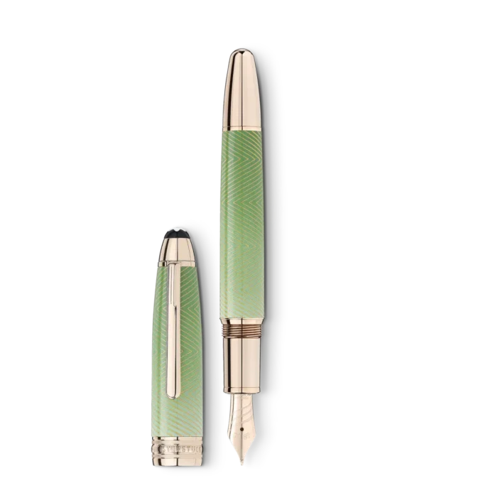 Stylo plume Meisterstück Calligraphy Solitaire Celadon Dégradé à plume courbée