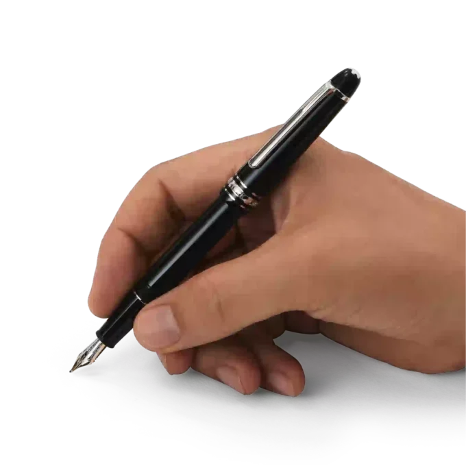 Stylo plume Meisterstück Classique plaqué platine (F)