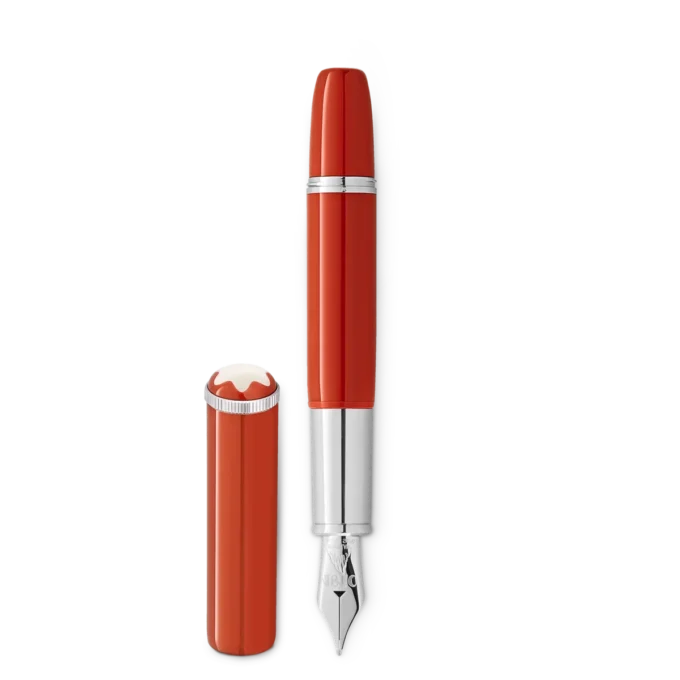 Stylo plume Montblanc Heritage Rouge et Noir « Baby » Édition spéciale couleur corail M