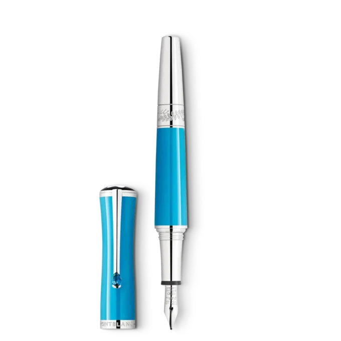 Stylo plume Montblanc Maria Callas Édition spéciale couleur turquoise
