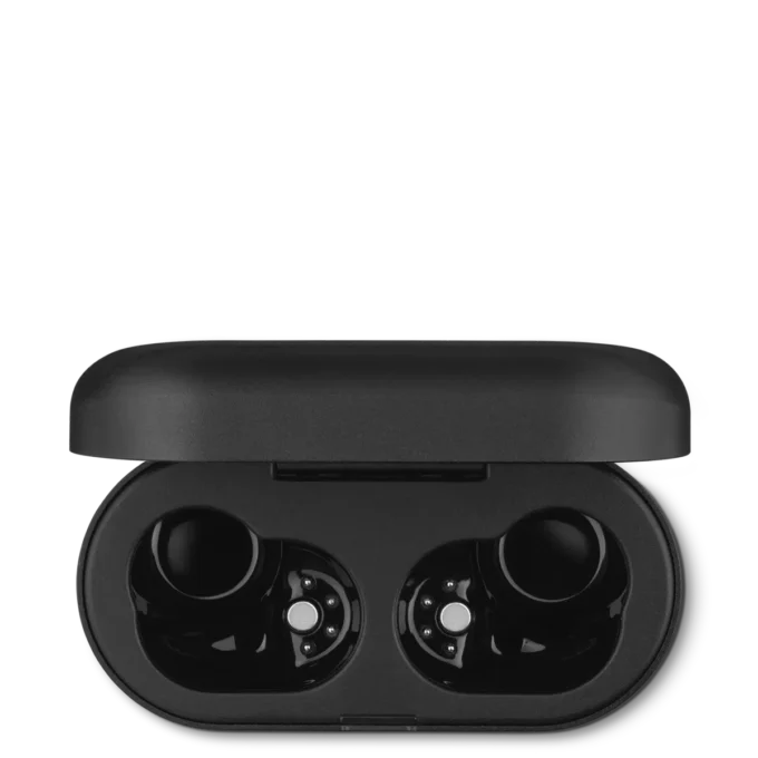 Étui de recharge noir pour casque intra-auriculaire Montblanc MTB 03