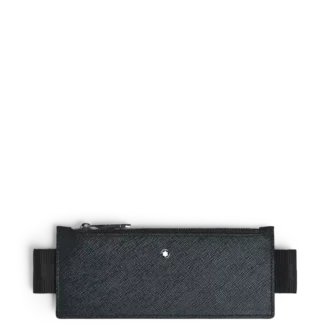 Étui à stylos Sartorial 2 avec fermeture à glissière et bande élastique