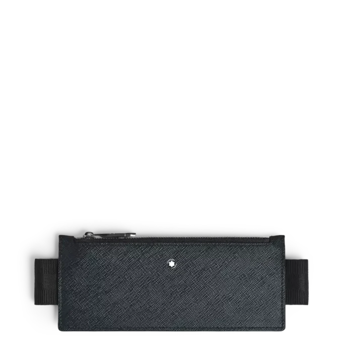 Étui à stylos Sartorial 2 avec fermeture à glissière et bande élastique