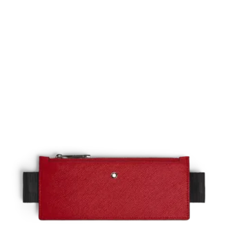 Étui à stylos Sartorial 2 avec fermeture à glissière et bande élastique